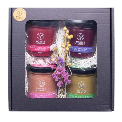 Medus su liofilizuotomis uogomis